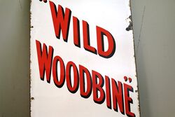 Vintage Will+39s Wild Woodbine Cigarettes Enamel Sign 