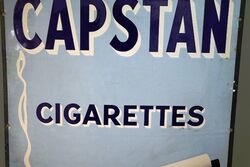 Vintage Willand39s Capstan Cigarettes Enamel Advertising Sign 
