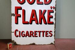 Vintage Willand39s Gold Flake Cigarettes Enamel Adv Sign 