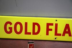 Vintage Willand39s Gold Flake Cigarettes Enamel Strip Sign 