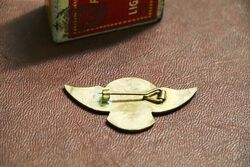 Vintage Winged Enamel Isle of Man TT Badge