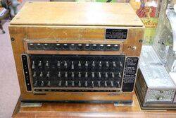 Vintage Wood Cased Telephone Switchboard  