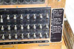 Vintage Wood Cased Telephone Switchboard  