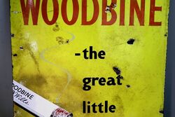 Vintage Woodbine the great little cigarette Enamel Sign 