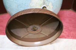Vintage World Desk Globe on Wood Grain Base