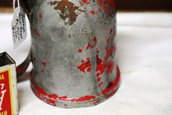 Vintage  Aust REGA 12 Pint Can Shape Button Pump Oiler