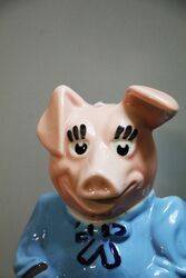 Vintage and Rare NatWest Pig Money Box Lady Hillary by Wade 