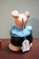 Vintage and Rare NatWest Pig Money Box Lady Hillary by Wade 