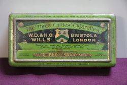 Virginia Tobacco W.D.&H.O Wills The "Three Caftles " Cigarettes Tin