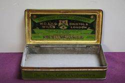 Virginia Tobacco WDandHO Wills The andquotThree Caftles andquot Cigarettes Tin