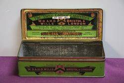 Virginia Tobacco WDandHO Wills The andquotThree Caftles andquot Cigarettes Tin