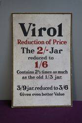 Virol Cardboard Advertising Sign