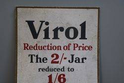 Virol Cardboard Advertising Sign