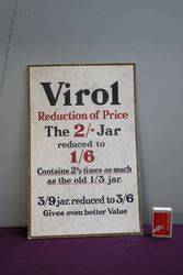 Virol Cardboard Advertising Sign