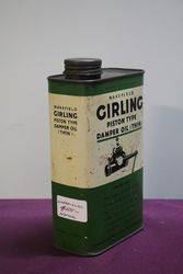 Wakefield Girling Piston Type Damper Oil Thin Quart Tin