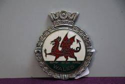 Wales Genuine Car Badge 