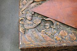Well Carved Early 20th century Chinese camphor wood chest 