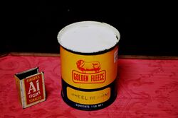 White Top Golden Fleece Ram On Bone 1lb Grease Tin.