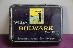 Wills's Bulwark Cut Plug Pipe Tobacco Tin