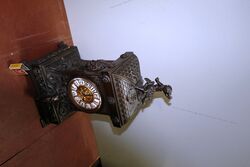 Wonderful Quality Antique French Bronze Mantle Clock 