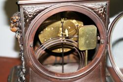 Wonderful Quality Antique French Bronze Mantle Clock 