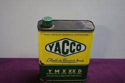 Yacco 2 Litres Motor Oil Tin 