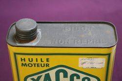 Yacco 2 litre French Oil Tin