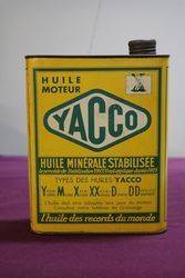 Yacco 2 litre French Oil Tin
