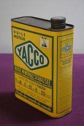 Yacco 2 litre French Oil Tin