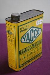 Yacco 2 litre French Oil Tin