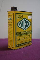 Yacco 2 litre French Oil Tin