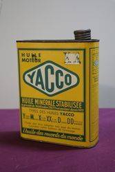 Yacco 2 litre French Oil Tin
