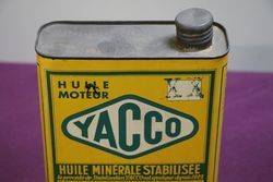 Yacco 2 litre French Oil Tin