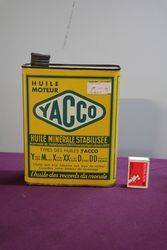 Yacco 2 litre French Oil Tin