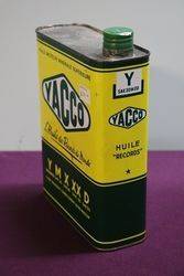 Yacco Motor Oil Tin 