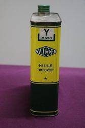 Yacco Motor Oil Tin 