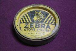 Zebra Stove Polish Tin