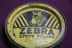 Zebra Stove Polish Tin