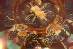 carnival glass amethystmarigold  bowl