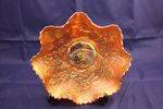 carnival glass amethystmarigold bowl