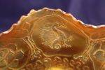 carnival glass amethystmarigold bowl